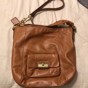 Brown coach cross body